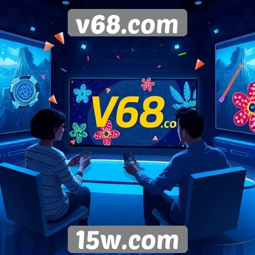 Experiência do usuário no site de jogos v68.com